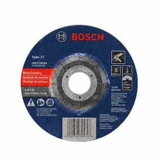 Bosch 5-in Abrasive Wheel, Metal Grinding, Type 27, 30 Grit, 7/8 Arbor