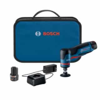Bosch 0.25-in Brushless Right Angle Die Grinder w/ (2) 3A Batteries, 12V Max