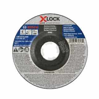 5-in X-LOCK Metal Grinding Wheel, Arbor Type 27, 24 Grit