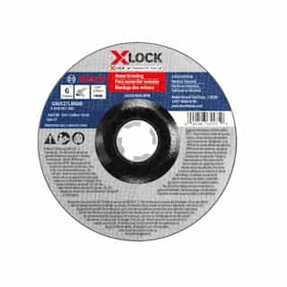 6-in X-LOCK Abrasive Wheel, Metal Grinding, Type 27, 30 Grit