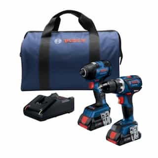 Bosch 2-in-1 Combo Kit w/ 18V Batteries & Connect-Ready, Compact Tough