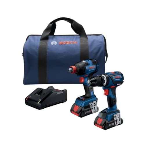 Bosch 2-in-1 Freak Combo Kit w/ 18V Batteries & Connect-Ready, Compact Tough