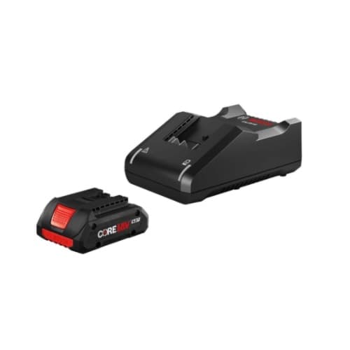 Lithium-Ion Compact Battery & Charger Starter Kit, 18V