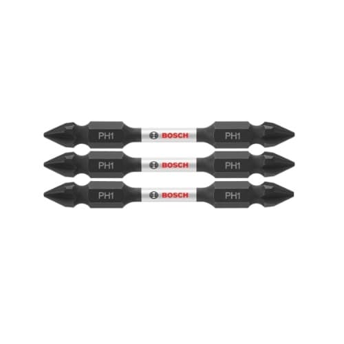 2-1/2-in Impact Tough Double-Ended Bits, P1, 3 Pack