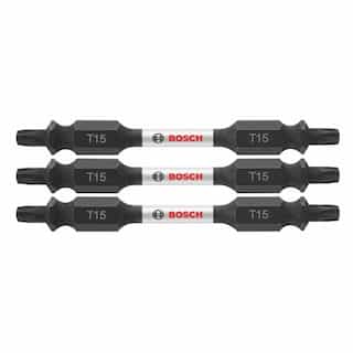 2.5-in Impact Tough Double-Ended Bit, T15, 3 Pack