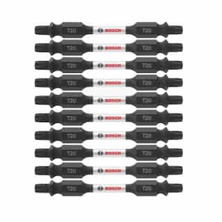 2-1/2-in Impact Tough Double-Ended Bit, T20, 10 Pack