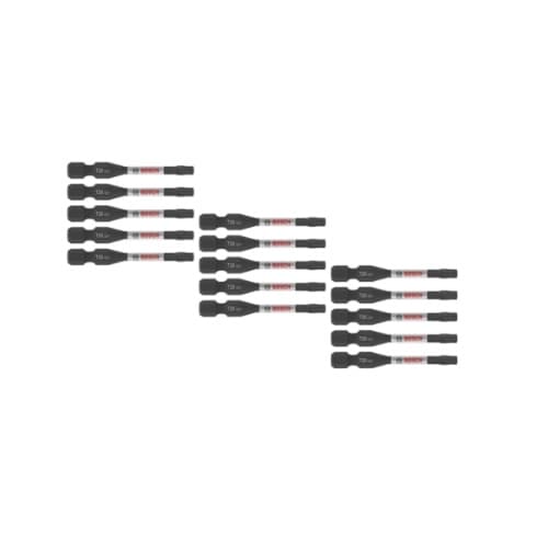 2-in Driven Impact Power Bit, T20, 15 Pack