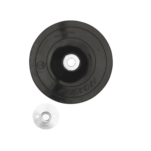 4-1/2-in Rubber Backing Pad w/ Lock Nut for Angle Grinder