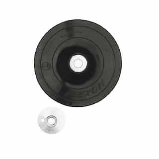5-in Rubber Backing Pad w/ Lock Nut for Angle Grinder