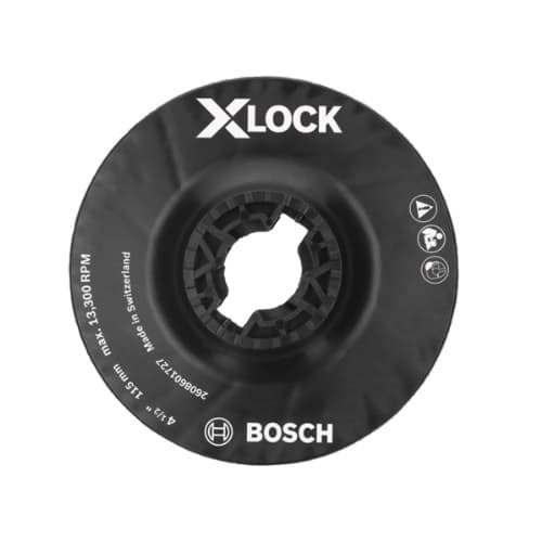 4-1/2-in X-LOCK Backing Pad w/ Clip, Medium Hardness