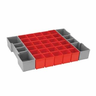 Bosch Organizer Insert Set, 32 Piece, Red