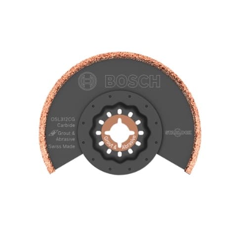 3-1/2-in Starlock Grout Blade, Carbide Grit