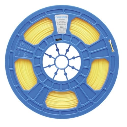 Dremel 3D Printer Filament Spool for 3D45 Series Printer, PLA, Yellow