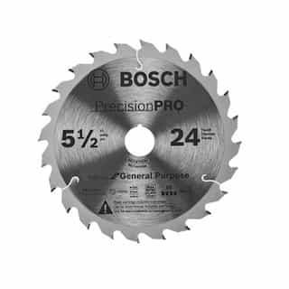 Bosch 5-1/2-in Precision Pro Track Saw Blade, 24 Tooth