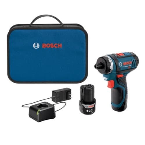 Bosch 1/4-in Hex 2-Speed Pocket Driver Kit w/ Batteries, 12V