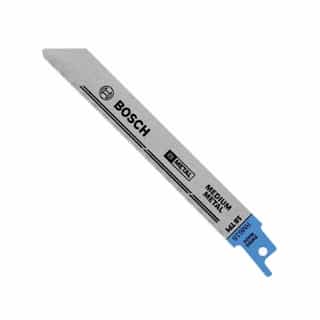 Bosch 6-in Reciprocating Saw Blade, Medium Metal, 18 TPI, 5 Pack