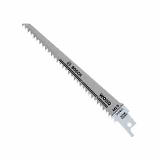 Bosch 6-in Reciprocating Saw Blade, Wood, 6 TPI