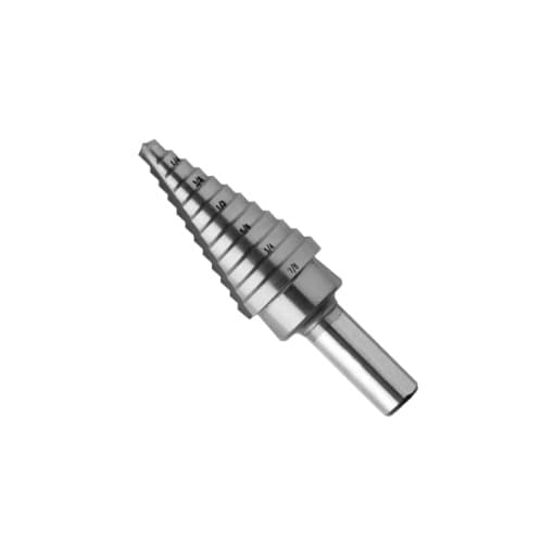 3/16-in to 7/8-in Step Drill Bit, High-Speed Steel