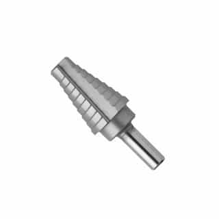 9/16-in to 1-in Step Drill Bit, High-Speed Steel
