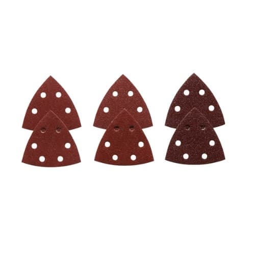 3-1/2-in Sanding Triangle Variety Pack, Wood, 60/120/240 Grit