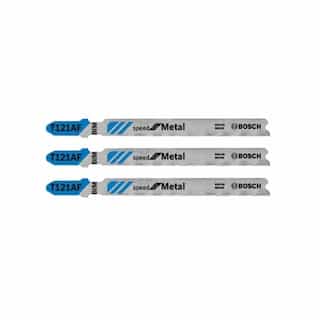 3-5/8-in Jig Saw Blade, T-Shank, Metal, 21 TPI, 3 Pack