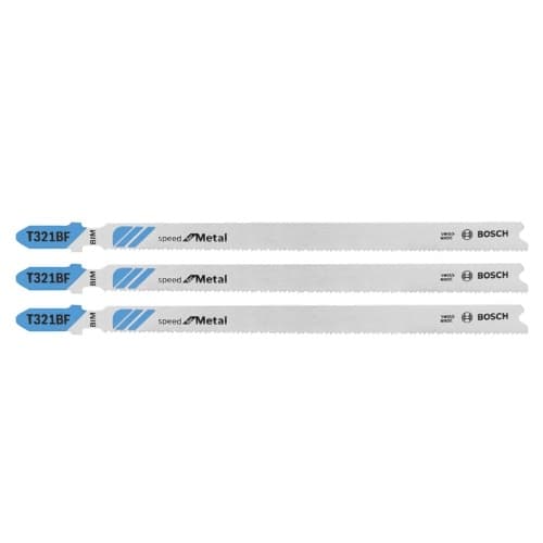 5-1/4-in Jig Saw Blade, T-Shank, Metal, 12 TPI, 3 Pack