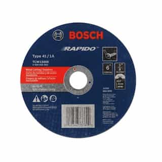 Bosch 6-in Abrasive Wheel, Stainless/Metal, Type 1A, 46 Grit