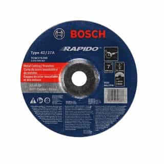 Bosch 7-in Abrasive Wheel, Stainless/Metal, Type 27A, 46 Grit