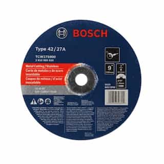 9-in Abrasive Wheel, Stainless/Metal, Type 27A, 46 Grit
