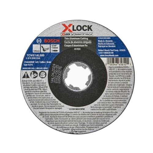 4.5-in X-LOCK Cutting Wheel, Arbor Type 1A, 46 Grit