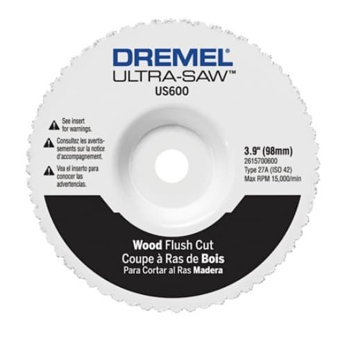 Dremel 4-in Premium Carbide Wood & Plastic Flush Cut Wheel