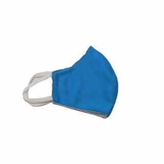 HomElectrical Kids' Reusable 2-Ply PPE Antimicrobial Cloth Face Mask, Blue
