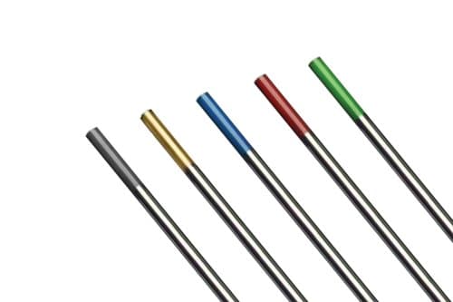 Tungsten Electrodes, 3/32 in Dia., 14 in Long, 5 lb, Carbon Steel
