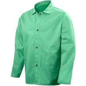 Cotton Sateen Welders Jacket, Medium, Green