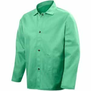 Best Welds Cotton Sateen Welders Jacket, Medium, Green
