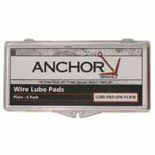 Solid Non-Flammable Plain Wire Lube Pads, 6 Pack