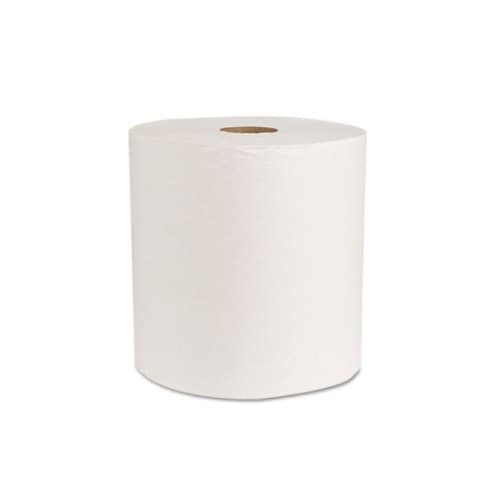 Green Seal Certified White Towel Roll, 800-ft.