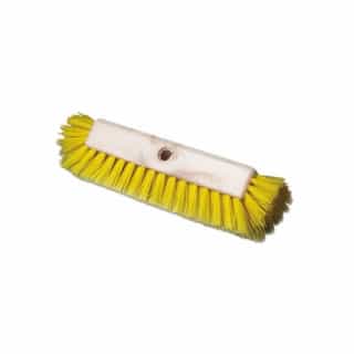 Boardwalk Dual-Surface Scrub Brush, Plastic, Yellow Handle