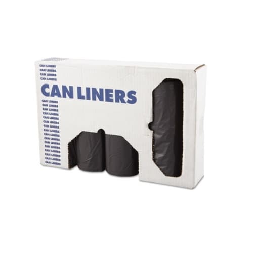 Gray Linear Low-Density 1.1 milCan Liners w/ 56 Gal Capacity