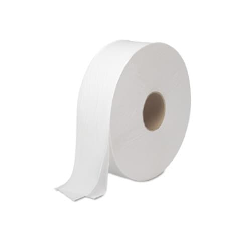 JRT White Jumbo 12 in. Wide 2-Ply Tissue Paper Roll 2000-ft.