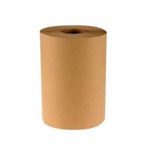 800-ft Non-Perforated Hardwound Roll Towels, 1-Ply, Kraft, Natural
