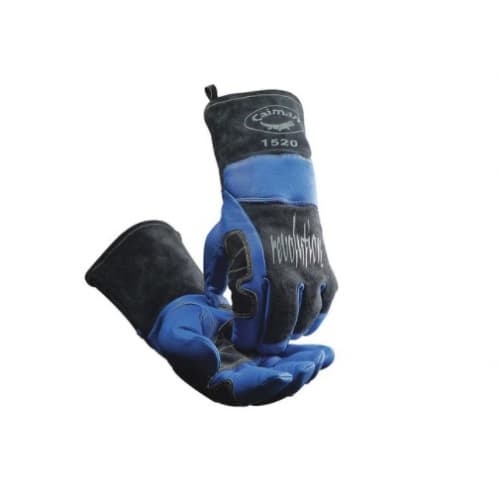 Caiman Wool Lined Welding Gloves, Large, Blue/Black