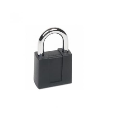CCL Resettable Keyless Padlock, 4-Dial, 1-in Shackle, Black