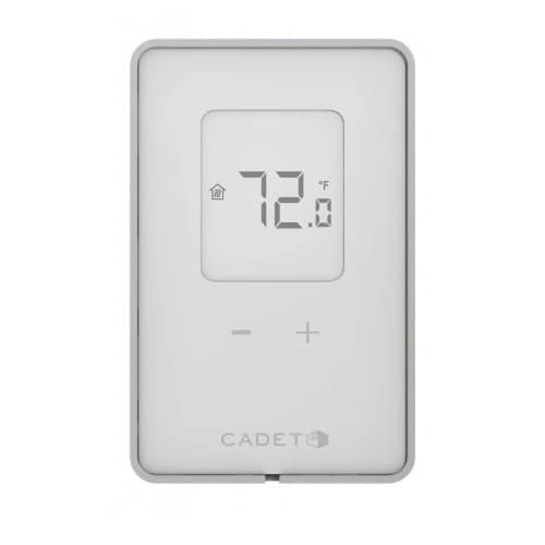 Cadet 2500W Non-Programmable Thermostat, Double Pole, 10.4 Amp, 120V/208V/240V, White