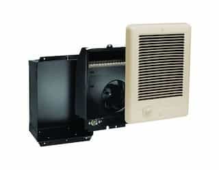 Almond, 1500W at 120V Com-Pak Wall Heater, Complete Unit with Thermostat