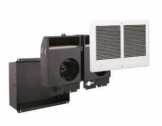 Com-Pak Twin Series Wall Heater Complete Unit, 3000 Watts at 240V, Almond