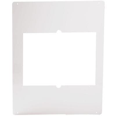 Com-Pak Twin Series 22" Wall Heater Metal Adapter Plate, White
