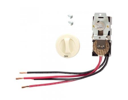 Almond, Built-In Double Pole Thermostat for Com-Pak Wall Heater, 22A