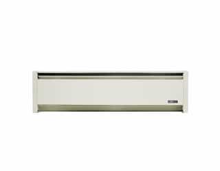  1250W 6 Foot Hydronic Baseboard Heater, Beige, 208V/240V, Right End Wired