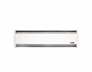 1500W 7 Foot Hydronic Baseboard Heater, White, 208V, Right End Wired
